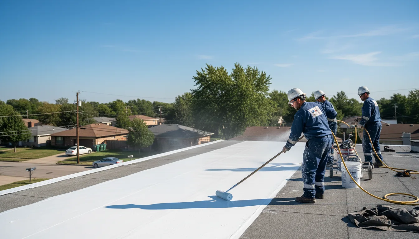Commercial roof coating in Loving, NM near me